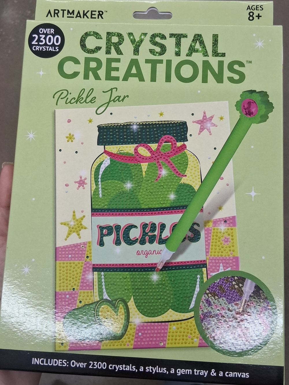 New Crystal Creations Pickle Jar Art Set